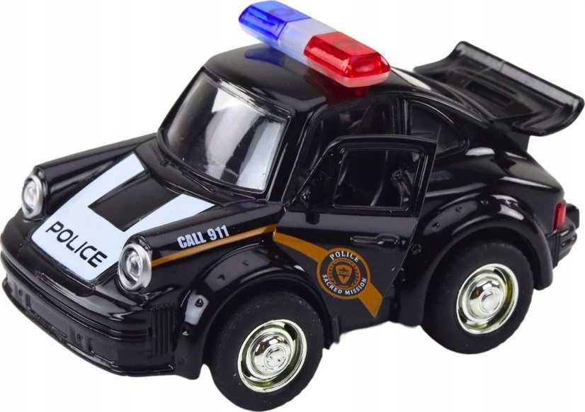 Lean Toys Klasikinis policijos automobilis 1:38 su šviesomis ir garsais
