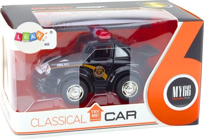 Lean Toys Klasikinis policijos automobilis 1:38 su šviesomis ir garsais