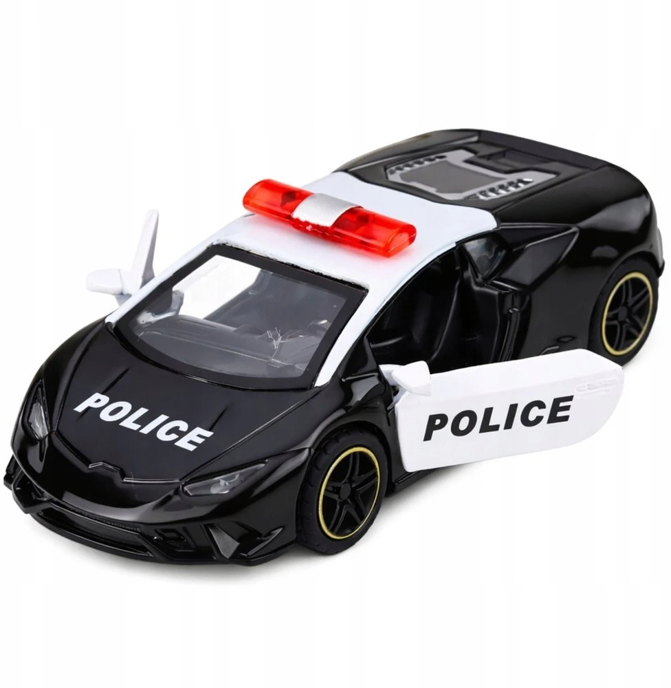 Lean Toys Policijos automobilis 10,5 x 5 x 3,5 cm