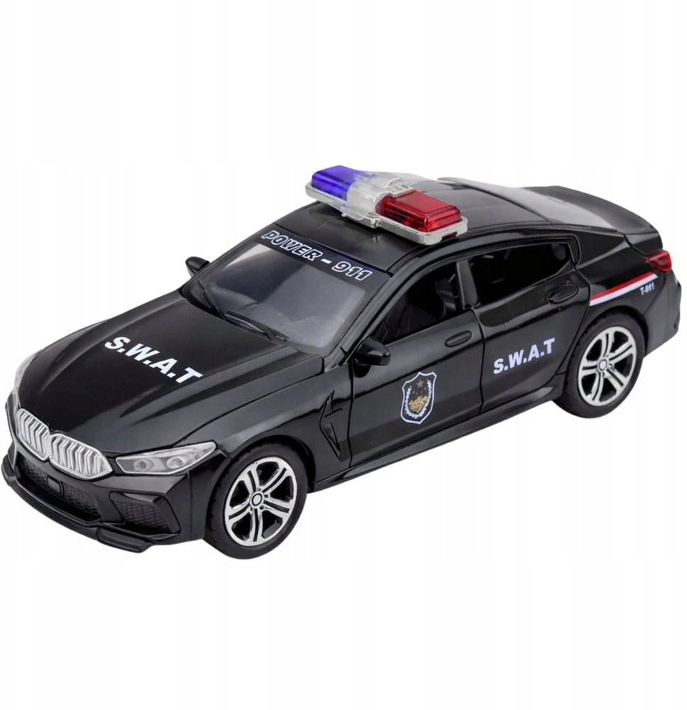 Lean Toys SWAT automobilis juodas