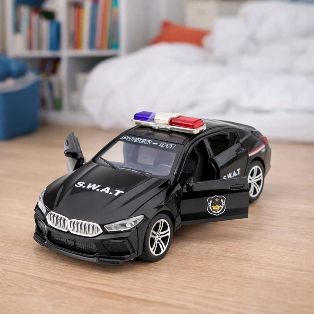 Lean Toys SWAT automobilis juodas