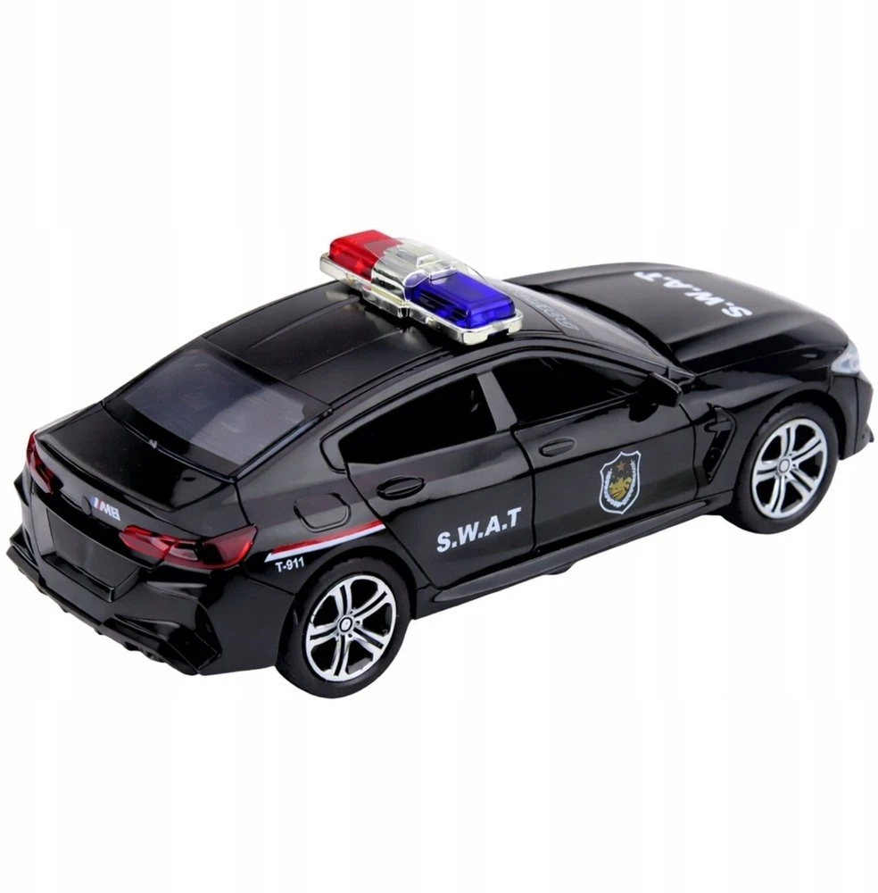 Lean Toys SWAT automobilis juodas