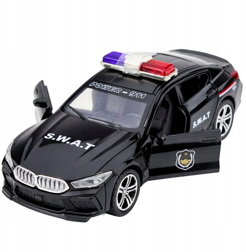 Lean Toys SWAT automobilis juodas