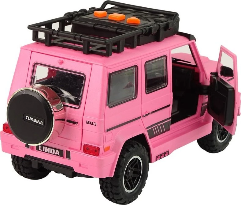 Lean Toys Automobilis rožinis