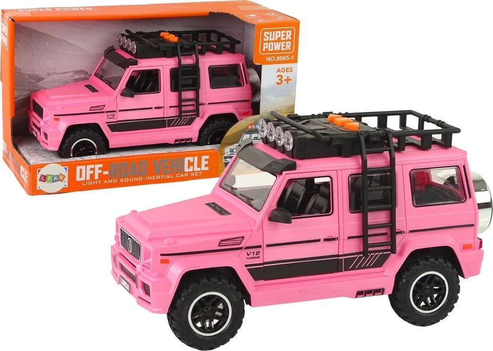 Lean Toys Automobilis rožinis