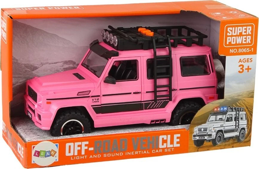 Lean Toys Automobilis rožinis