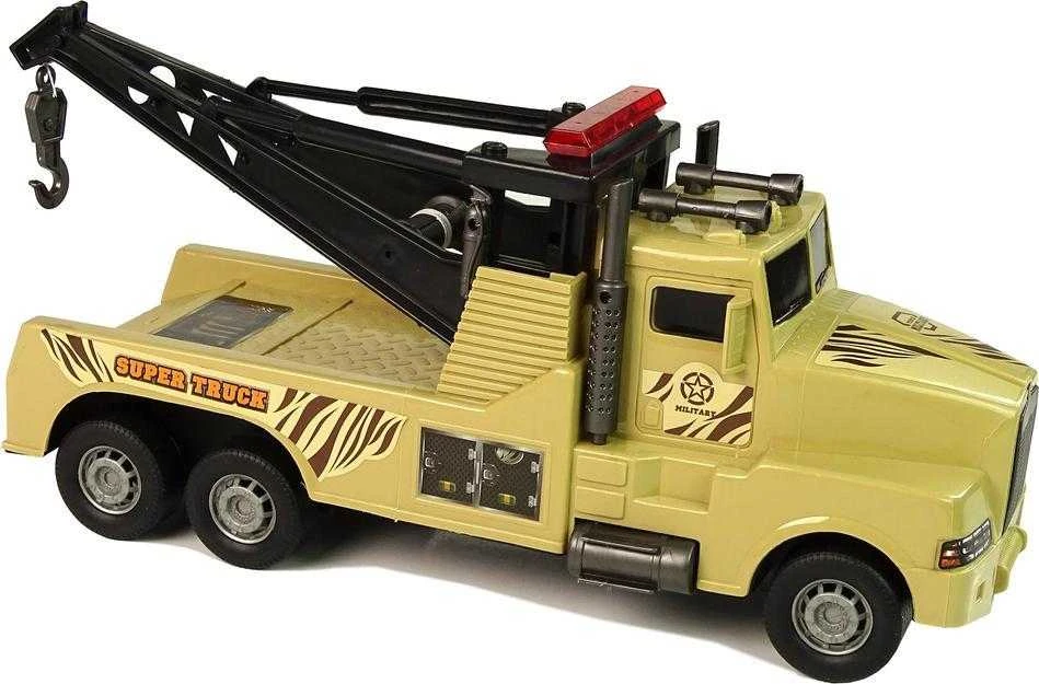 Lean Toys Vaikiškas Automobilis Vilkikas su Kraniniu Kablio Mechanizmu