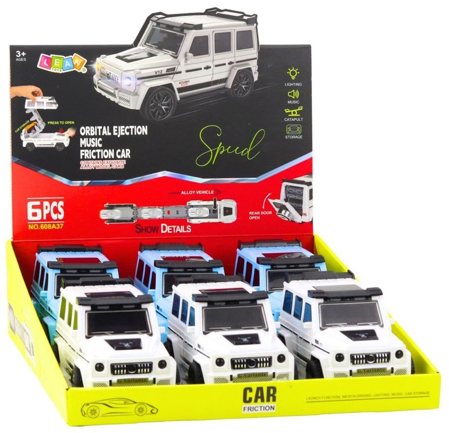 Lean Toys Visureigis su paslėptu automobiliu ir paleidimo funkcija