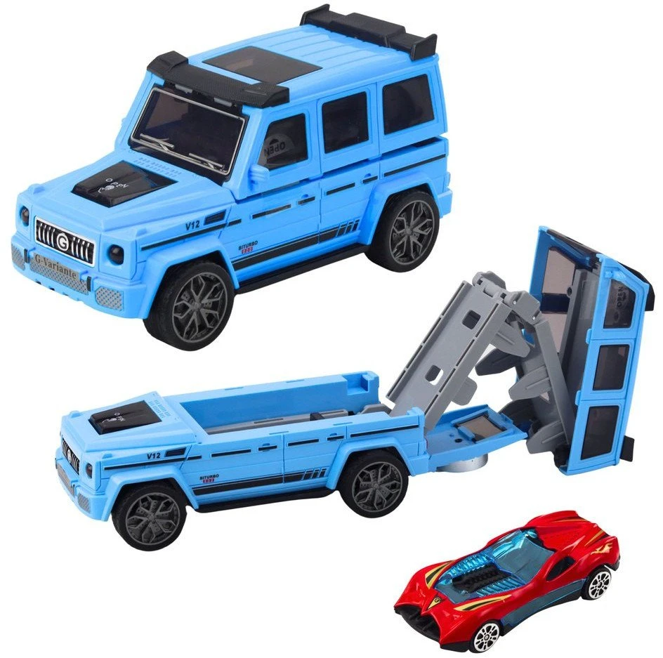 Lean Toys Visureigis su paslėptu automobiliu ir paleidimo funkcija