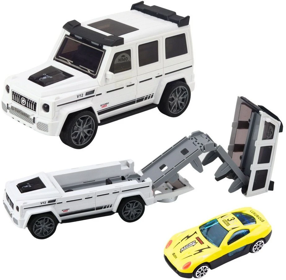 Lean Toys Visureigis su paslėptu automobiliu ir paleidimo funkcija