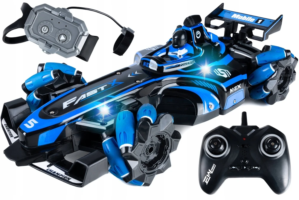 Lean Toys „LeanToys B4E1“ gestais valdomas dūmų nuotolinio valdymo automobilis
