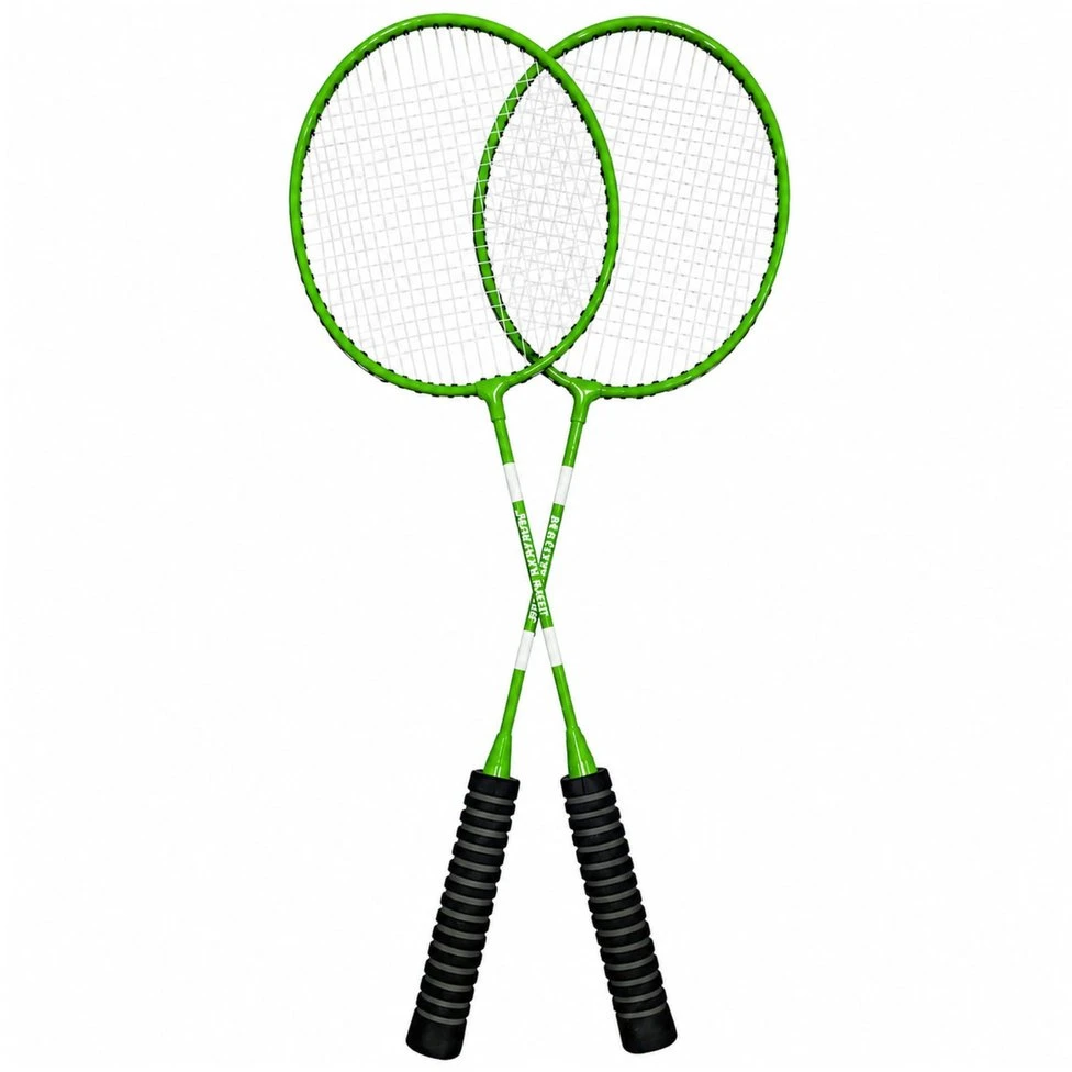 Lean Toys Badmintono rinkinys 2 raketės 3 plunksnelės