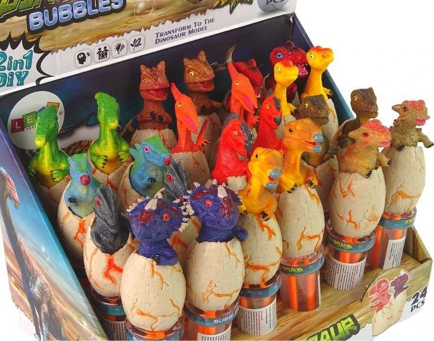 Lean Toys Muilo burbulai su dinozaurais, 18 cm