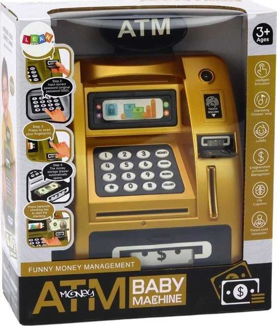 Lean Toys Vaikų bankomatas - šviesos ir garsų funkcijomis
