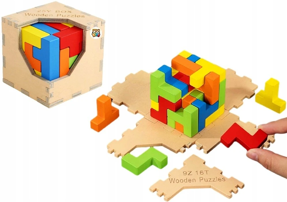 Lean Toys Pro Eximp Medinė magiška kaladėlė TA156 11322