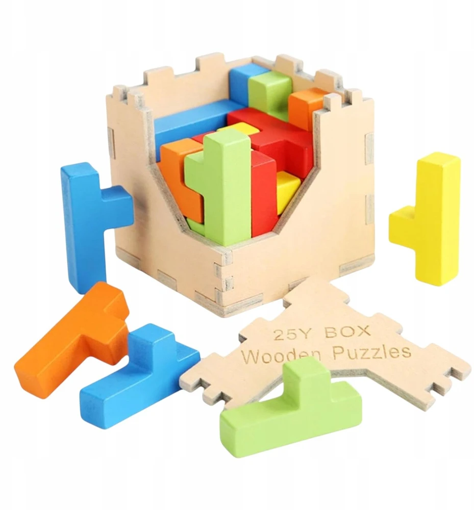 Lean Toys Pro Eximp Drewniana kostka magiczna TA156 11322