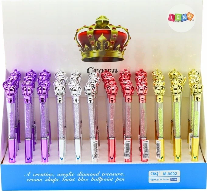 Lean Toys Elegantiškas rutulinis rašiklis su deimantais