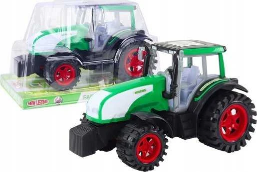 Lean Toys Žalias Didelis Ūkio Traktorius su Važiavimo Funkcija