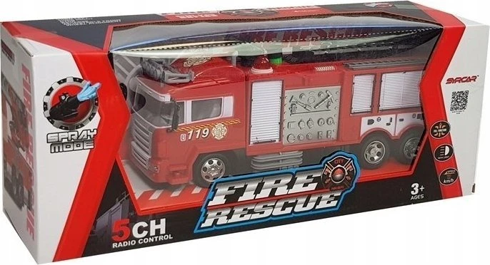 Wóz Nuotoliniu būdu valdomas gaisrinės automobilis, 30x12x10 cm