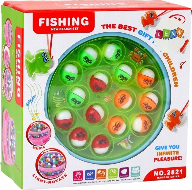 Lean Toys Žaidimas vaikams su meškere ir šviesos efektais