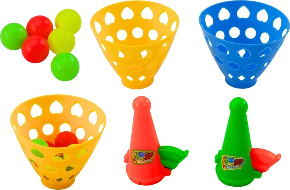 Lean Toys Kamuoliuko Gaudytojo Žaidimas su Krepšeliais