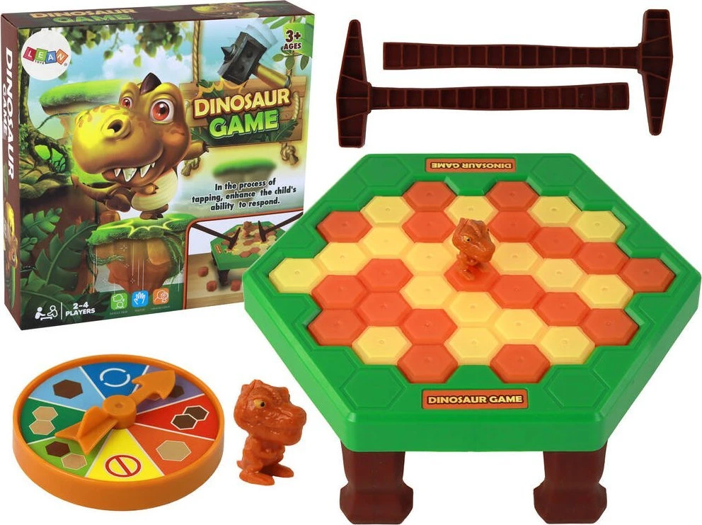 Lean Toys Dinozaurų Išgelbėjimo Žaidimas Plaktuku