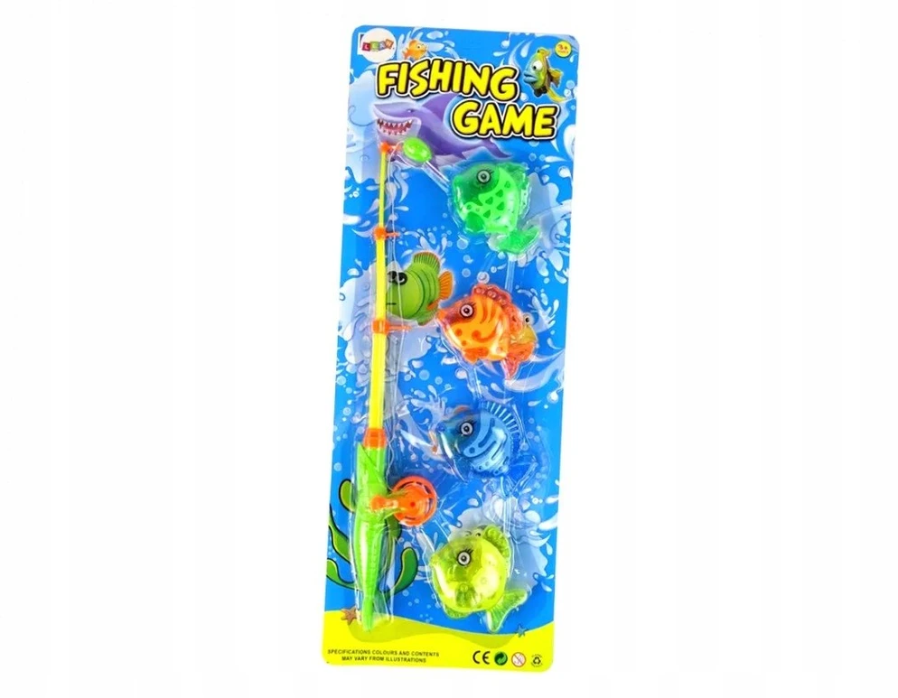 Lean Toys Gra Įgūdžių žaidimas vaikams Meškerė 4 Spalvingos Žuvys