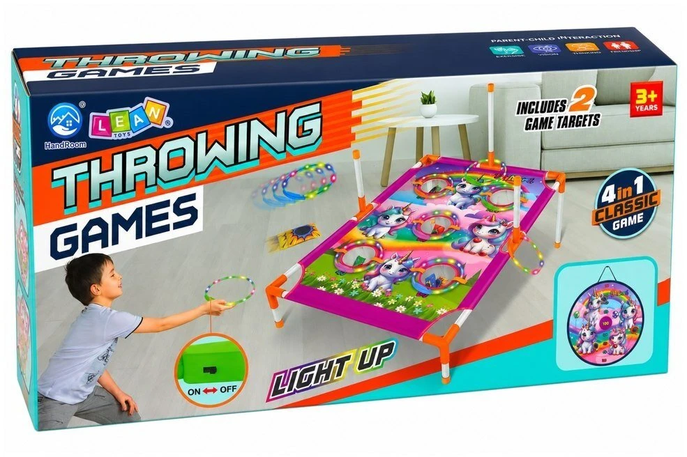 Lean Toys Mėtimo žaidimas 4-in-1