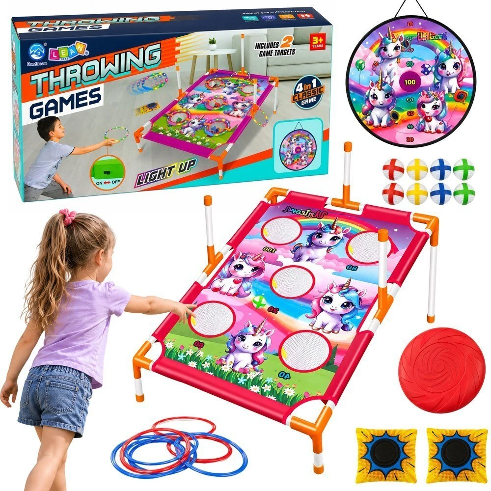 Lean Toys Mėtimo žaidimas 4-in-1