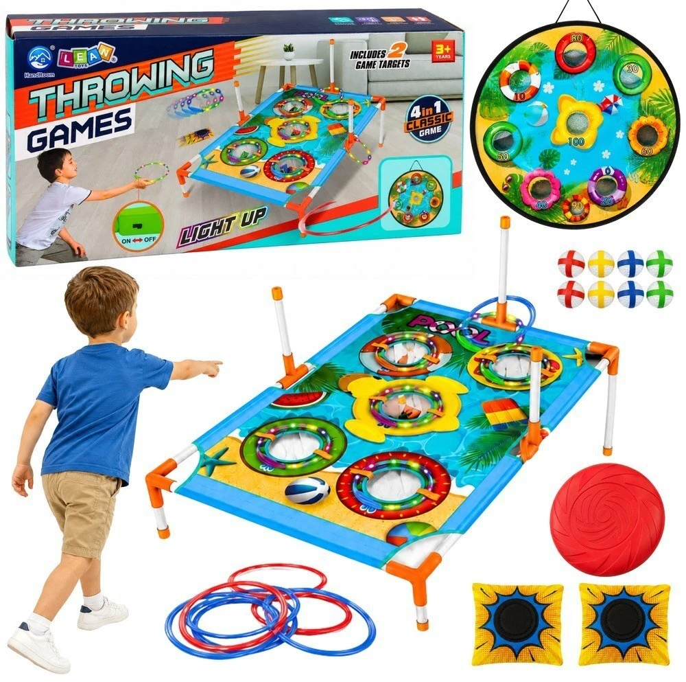 Lean Toys 4-in-1 mėtymo žaidimas