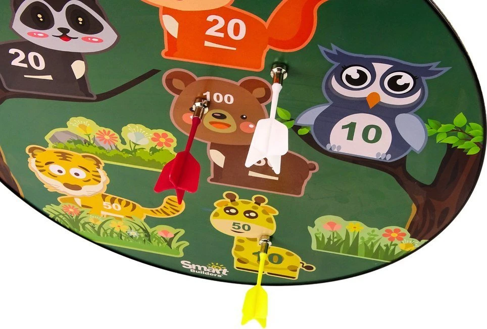 Lean Toys Magnetinė gyvūnų smiginio lenta vaikams