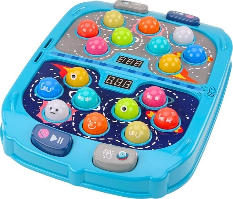 Lean Toys Interaktyvus kosminis žaidimas „Wack A Mole“