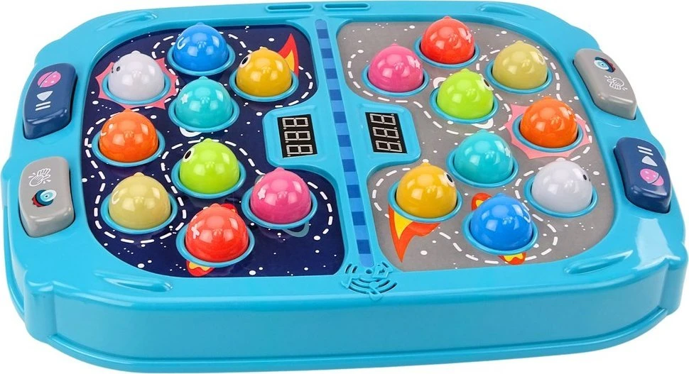 Lean Toys Interaktyvus kosminis žaidimas „Wack A Mole“