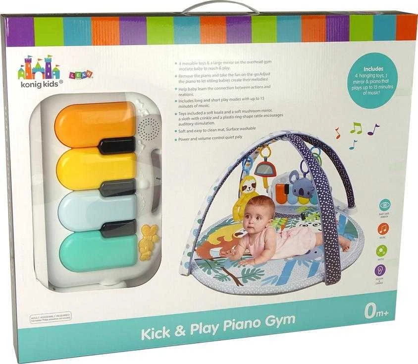 Lean Toys Interaktyvus edukacinis kilimėlis su fortepijonu vaikams