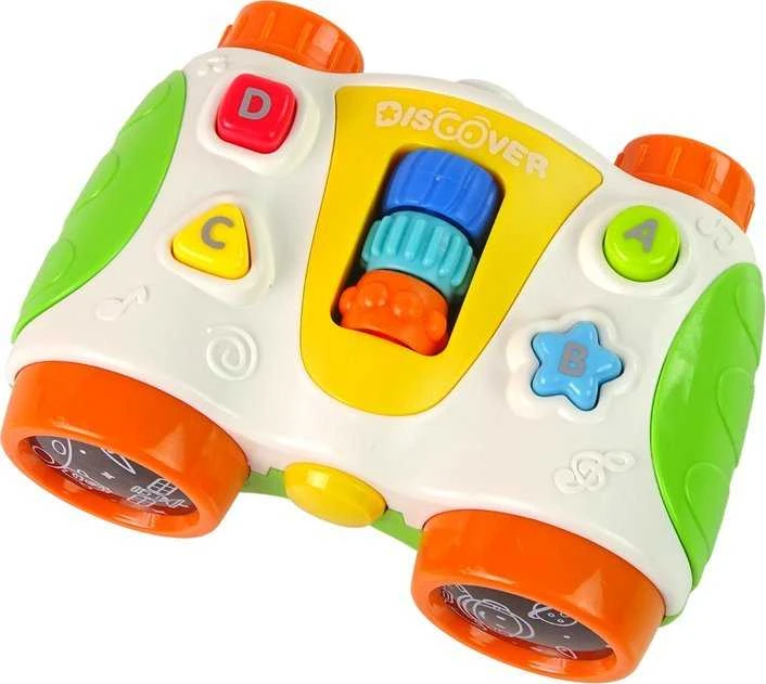 Interaktywna Žiūronai vaikams LeanToys su šviesomis ir garsais