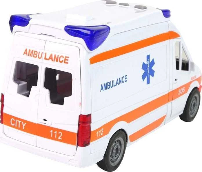 Lean Toys Greitosios pagalbos automobilis su garsais ir šviesomis