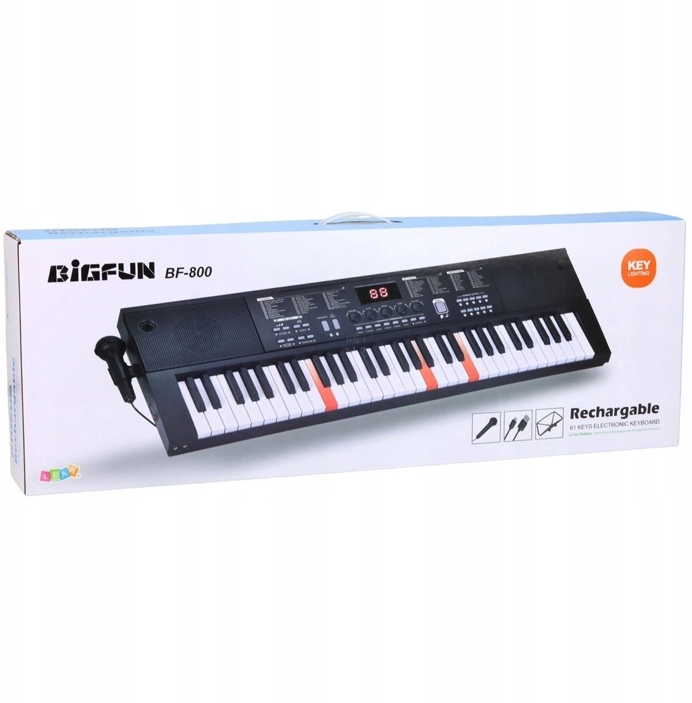 Lean Toys 61 klavišų klaviatūra 78,5 cm