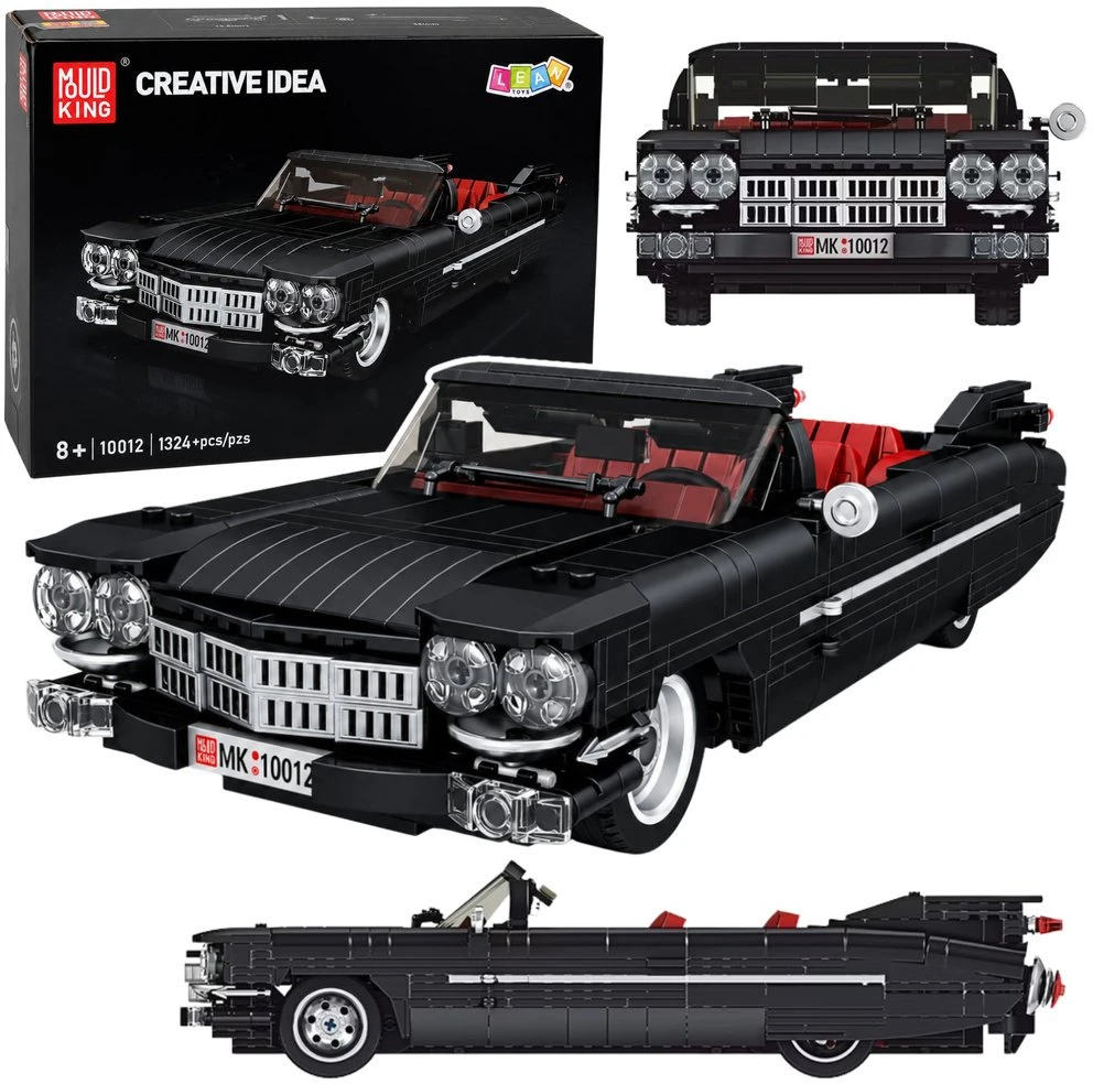Lean Toys Statybinės kaladėlės juodos 1324 vnt.