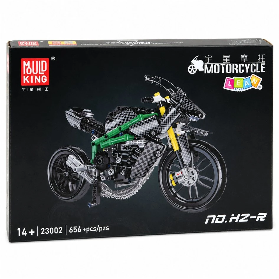 Lean Toys Statybinės kaladėlės juoda ir žalia 656 vnt.