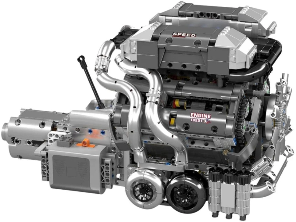Lean Toys V8 variklio konstruktorius 2024 vnt.