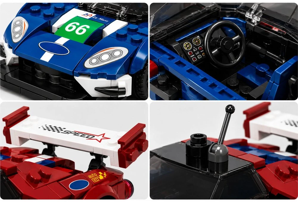 Lean Toys Statybinių kaladėlių rinkinys 347 vnt.