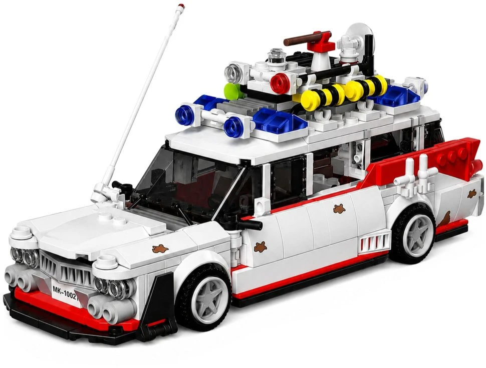 Lean Toys Konstruktorius Ghost Car baltas 631 vnt.