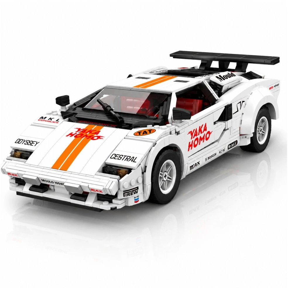 Lean Toys RC statybinės kaladėlės baltos 1384 vnt.