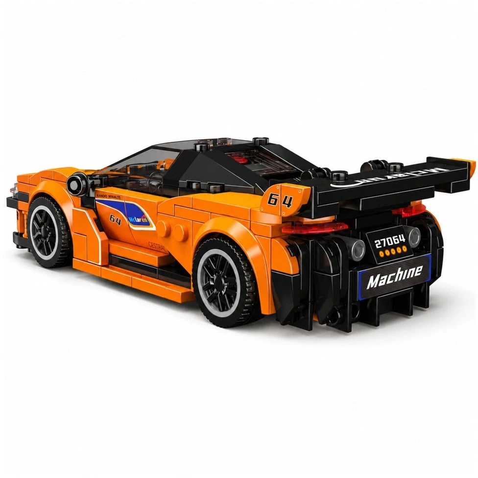 Lean Toys Konstruktorių rinkinys oranžinis 423 vnt.