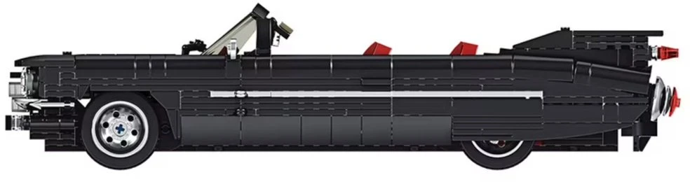 Lean Toys Statybinės kaladėlės juodos 1324 vnt.
