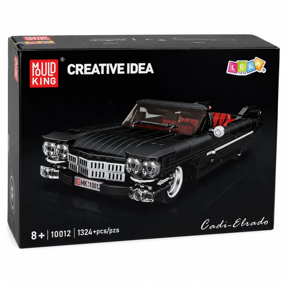 Lean Toys Statybinės kaladėlės juodos 1324 vnt.