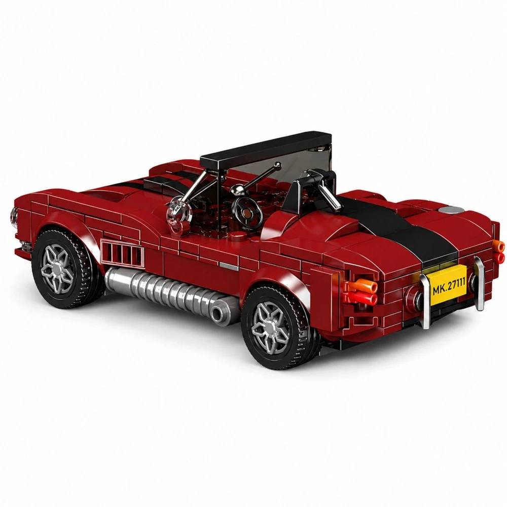 Lean Toys Statybinės kaladėlės raudonos 391 vnt.
