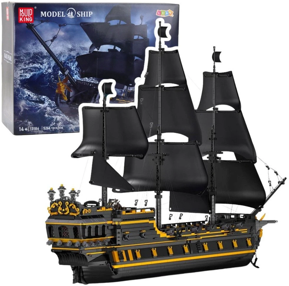 Lean Toys Konstruktorius „Juodoji Perla“ laivas, 5266 detalės
