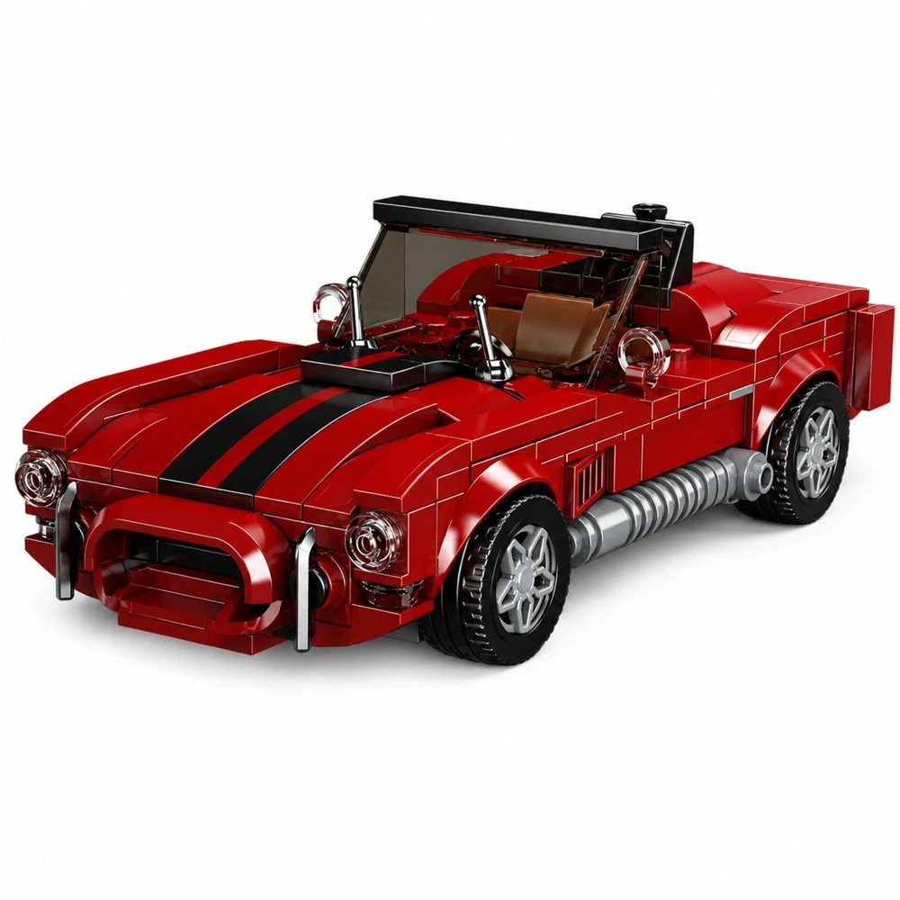 Lean Toys Statybinės kaladėlės raudonos 391 vnt.