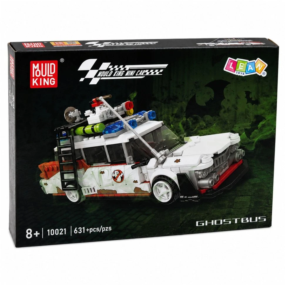Lean Toys Konstruktorius Ghost Car baltas 631 vnt.